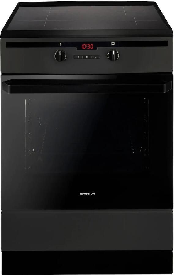 Inventum VFI5042ZWA Vrijstaand inductie fornuis Elektrische oven 4 kookzones 50 cm 65 liter Zwart - Foto 2