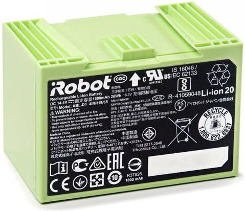 Irobot e & i 1850mAh Lithium Battery Stofzuiger accessoire Zwart