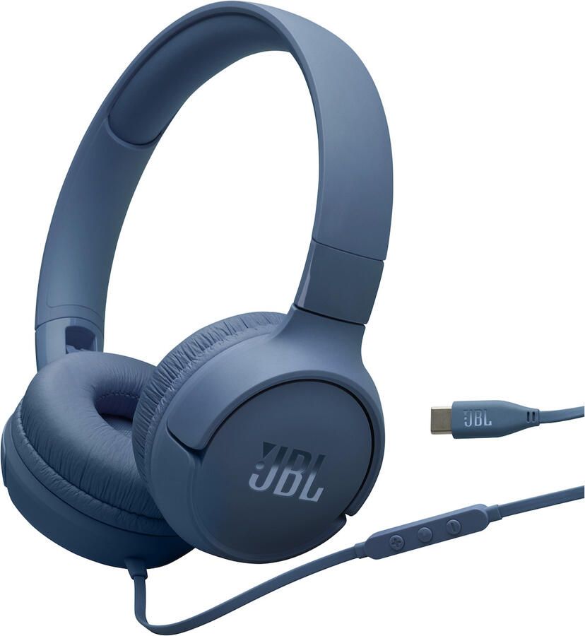 JBL Tune 520C USB-C On-ear hoofdtelefoon Blauw - Foto 2