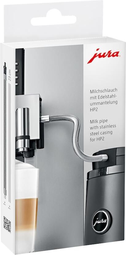JURA Melkslang met RVS mantel HP2 Koffie accessoire Zilver