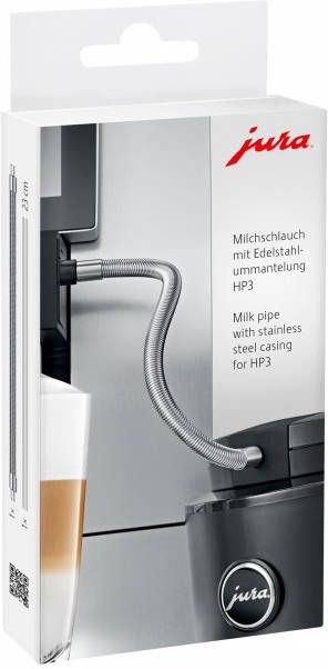 Jura Melkslang met RVS mantel HP3 Koffie accessoire Zilver