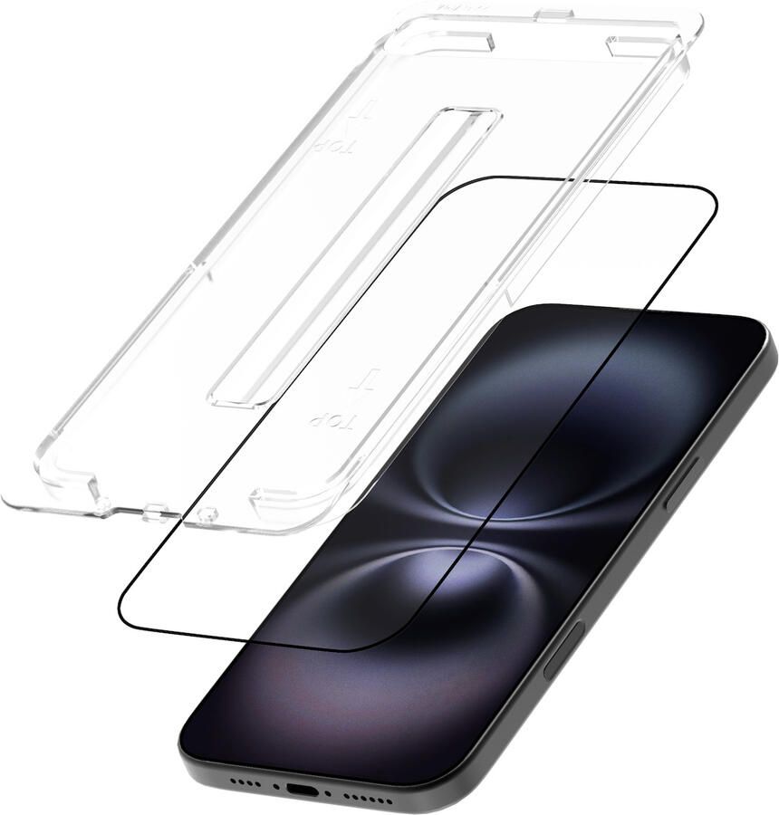 Just in Case Tempered Glass voor Apple iPhone 16 Pro Max hulpstuk 2-pack Smartphone screenprotector