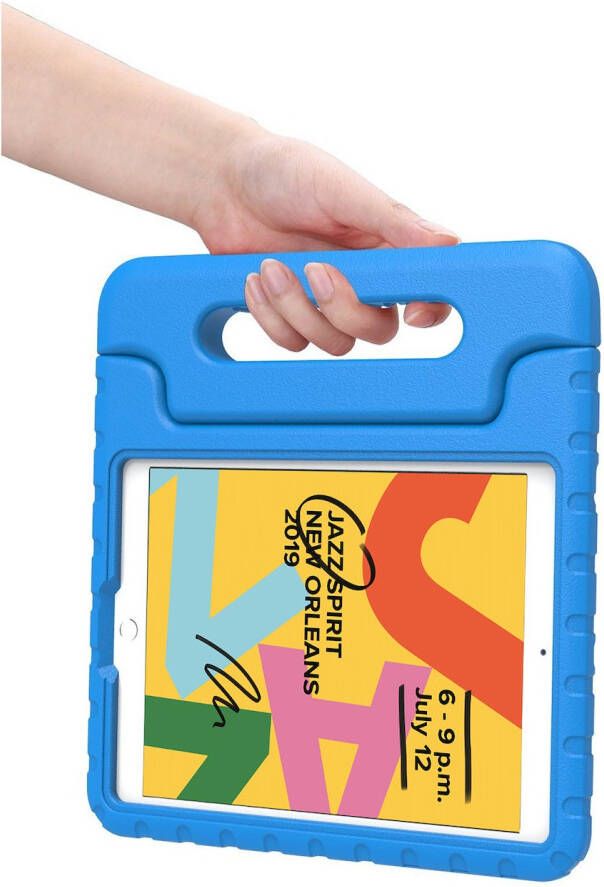 Just in Case Kids Cover voor Apple iPad 10 2 Tablethoesje Blauw