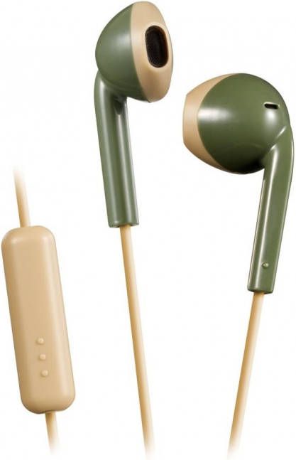 JVC Oortelefoon microfoon en afstandsbediening Transpiratie HA-F19M-GC-E groen kaki creme