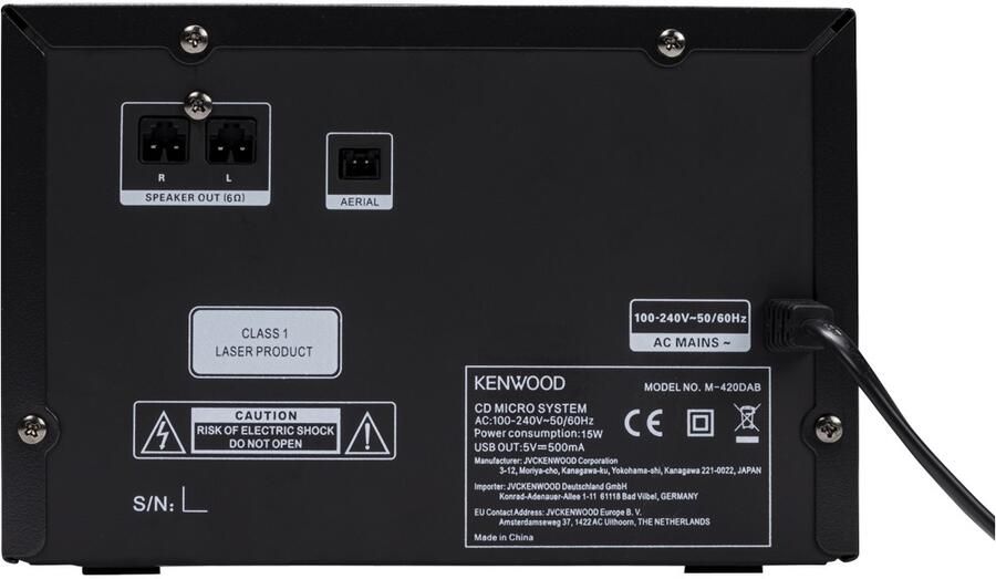 Kenwood Micro Hi-Fi System M-420DAB | Radio s | 0019048230829 - Foto 2