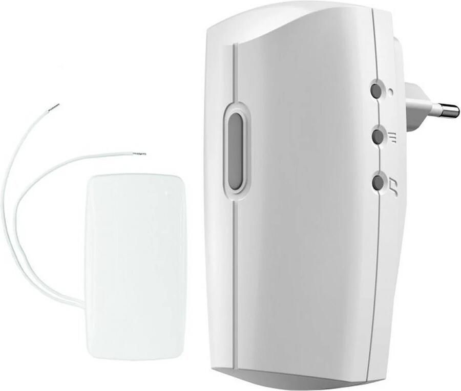 KLIK AAN_KLIK UIT Klik Aan & Klik Uitplug-in Draadloze Deurbelset Met Zender 230v Acdb-8000bc