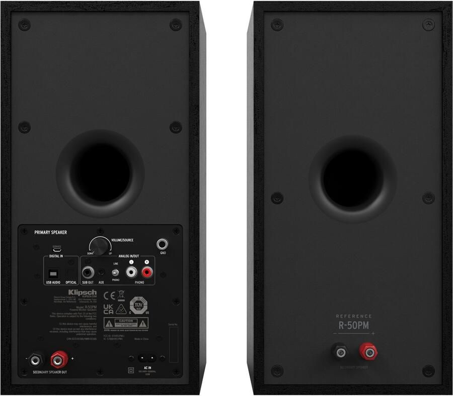 Klipsch R-50PM Zwart (per paar) | Speakers | Beeld&Geluid Audio | 0743878049770 - Foto 2