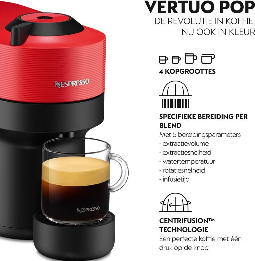 Krups Vertuo POP XN9205 Koffiecupmachine Spicy Red - Foto 2