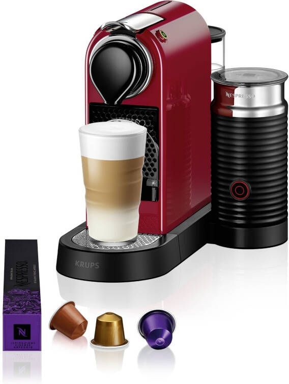 Nespresso Koffiecapsulemachine XN761B CitiZ & Milk van Krups inclusief aeroccino melkopschuimer welkomstpakket met 14 capsules - Foto 5