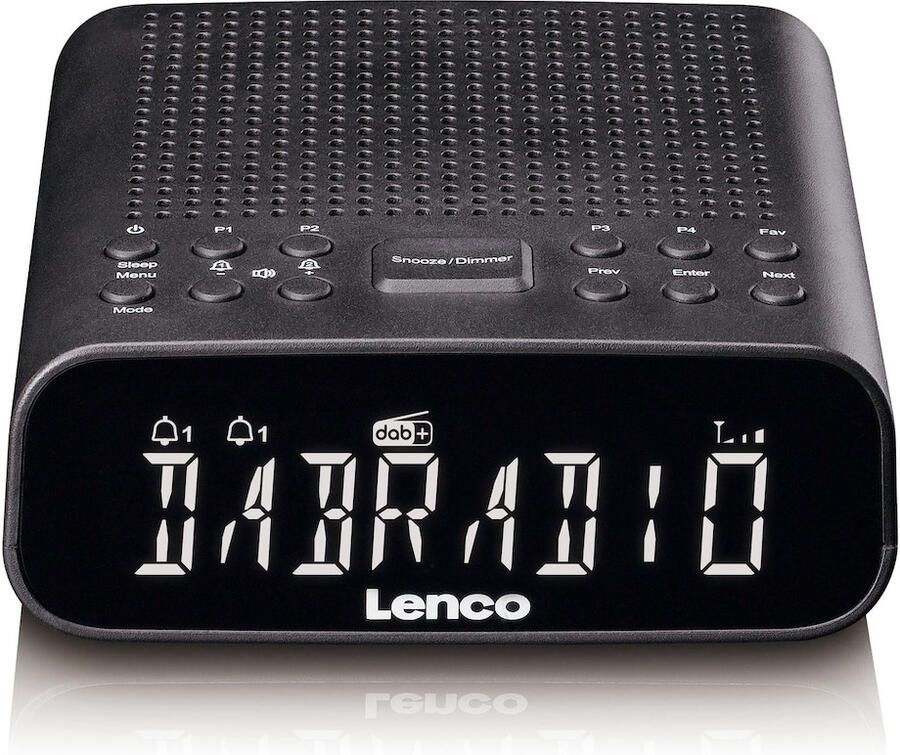 Lenco CR-606BK Wekker radio Zwart