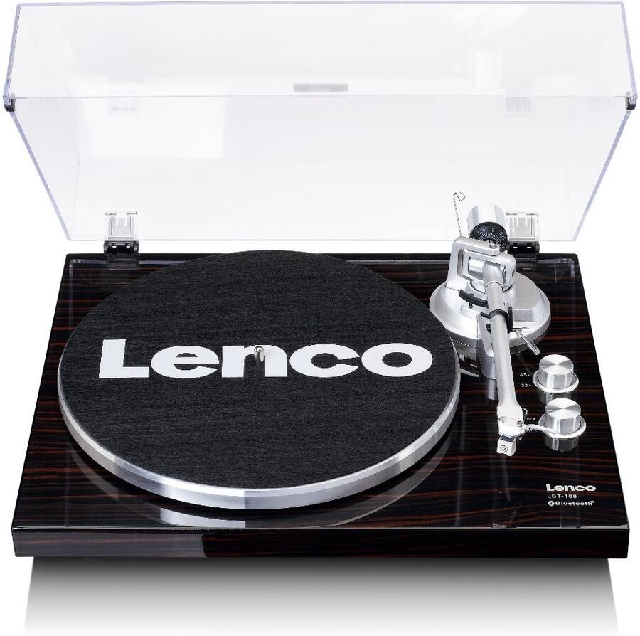 Lenco Platenspeler met Bluetooth transmissie Walnoot