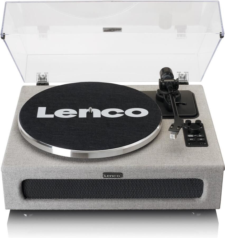 Lenco Platenspeler met 4 ingebouwde luidsprekers Stof Grijs