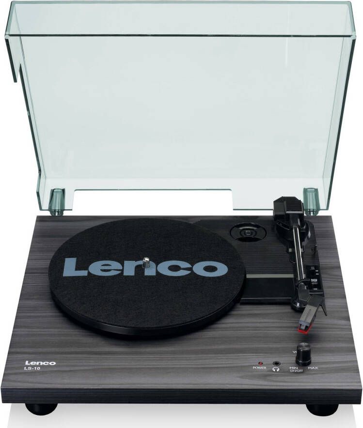 Lenco Platenspeler LS-10BK platenspeler met luidsprekers