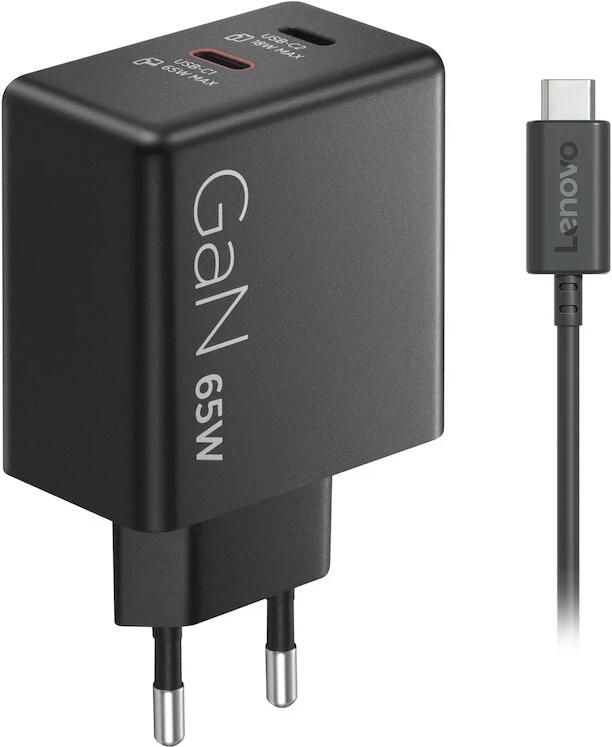 Lenovo Dual USB-C 65W GaN Power Adapter Oplader