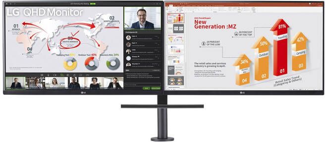 LG Ergo-Dual 27QP88DP-BS | Monitoren voor thuis&kantoor | Computer&IT Monitoren | 8806084049292