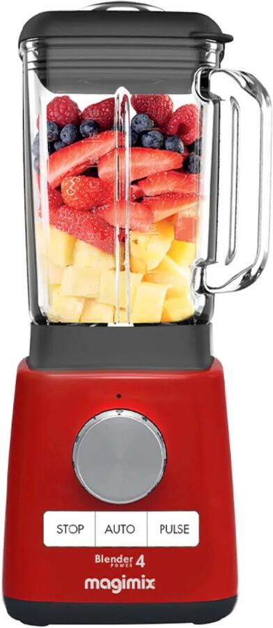 Magimix Power Blender Smoothie Maker 1 8 Liter Ice Crusher Rood