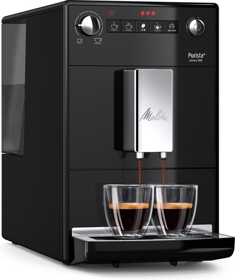 Melitta Volautomatisch koffiezetapparaat Purista F230-102 zwart Favoriete koffie-functie compact & extra geruisloos - Foto 2