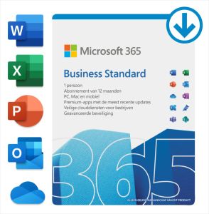 Microsoft 365 Business Standard (12 maanden 1 apparaat) Digitale licentie Software
