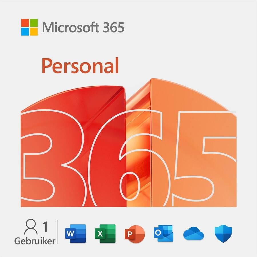 Microsoft 365 Personal 12 maanden 1 apparaat Meertalig (PC MAC) Software