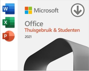 Microsoft Office Home and Student 2021 (1 apparaat) Digitale licentie Software