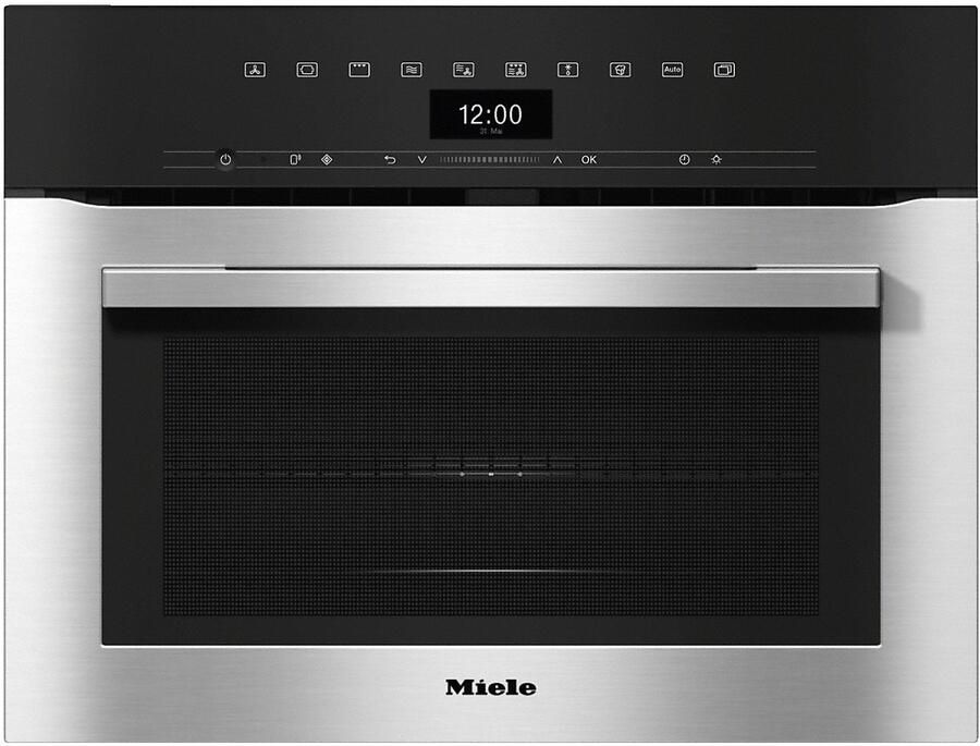 Miele H 7340 BM Inbouw oven met magnetron Zilver