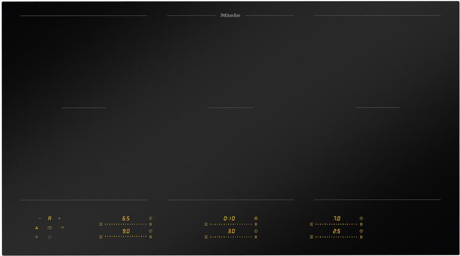 Miele KM 8595 FL MattFinish Inductie kookplaat Zwart