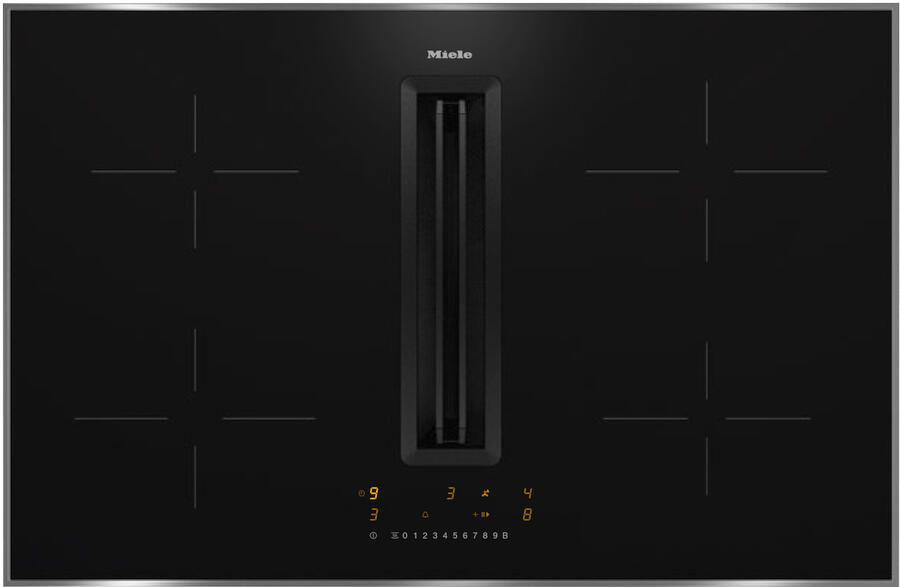 Miele KMDA7272-1 FR Inductie kookplaat met afzuiging Grijs