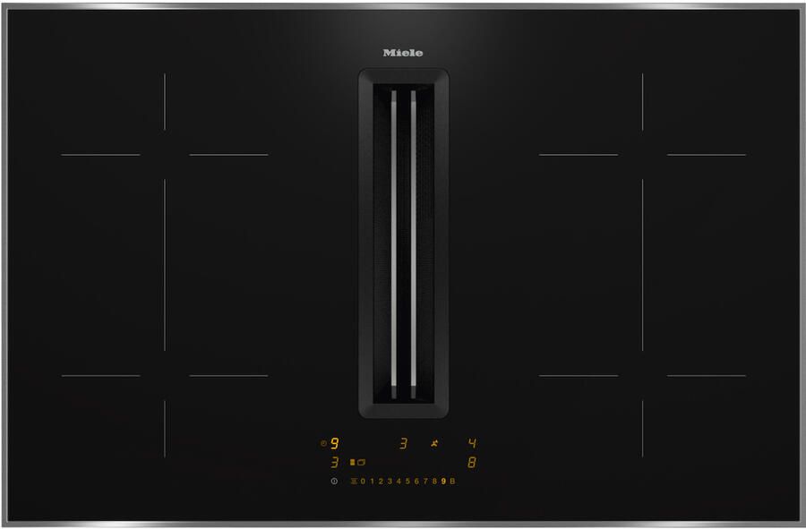Miele KMDA7473-1 FR Inductie kookplaat met afzuiging Grijs