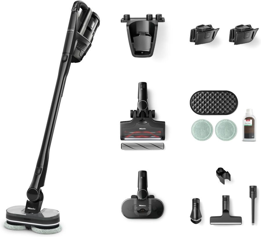 Miele Triflex HX3 Plus Aqua Steelstofzuiger zonder zak Zwart