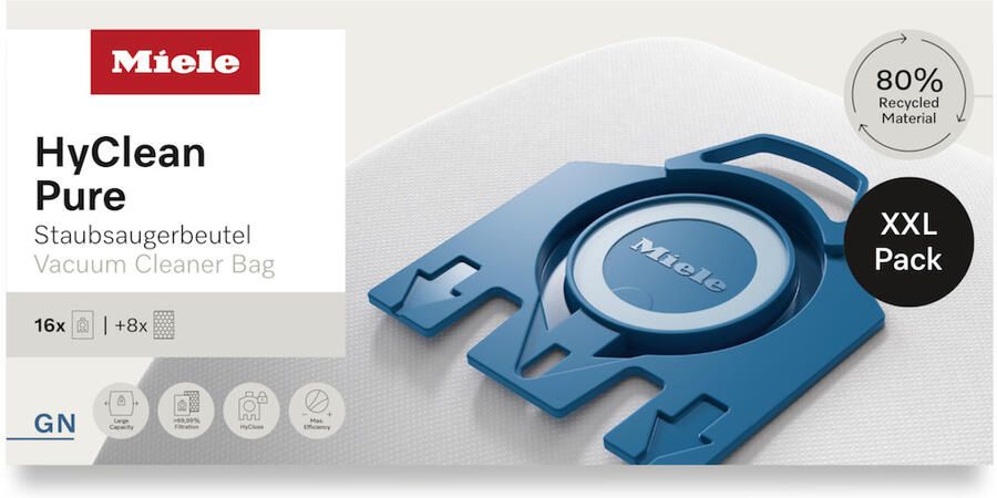 Miele GN XXL HyClean 3D XXL-Pack HyClean 3D Efficiency GN stofzuigerzakken