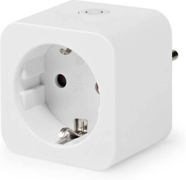 Nedis SmartLife Smart Stekker | Wi-Fi | Energiemeter | 3680 W Smart home accessoire Wit