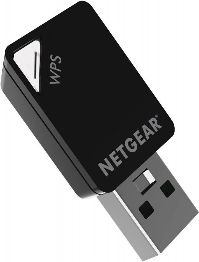 Netgear A6100 Dual-Band WiFi-miniadapter Desktop accessoire Zwart