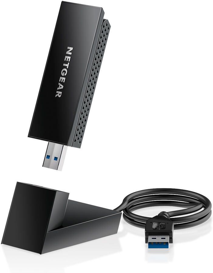 Netgear Nighthawk A8000 WiFi 6E USB 3.0-adapter Wifi adapter Zwart
