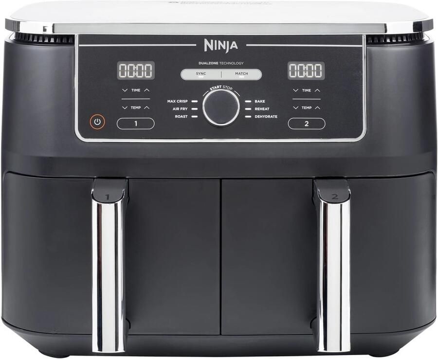 NINJA Airfryer Foodi AF400EU Dual Zone Airfryer 2470 W capaciteit: elk 1 4 kg incl. 2 Crisper inzetten - Foto 5