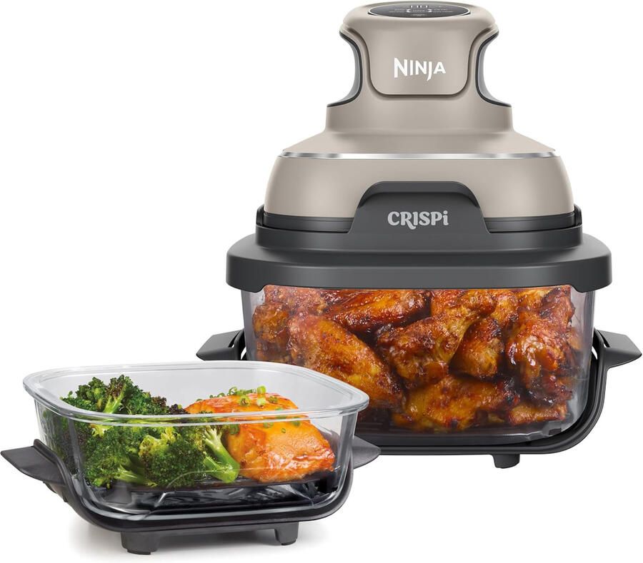 Ninja CRISPi 4-in-1 Airfryer met glazen vershoudschalen Grijs FN101EUST - Foto 2