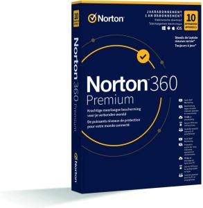 Norton 360 Premium (10 apparaten) Digitale licentie Software