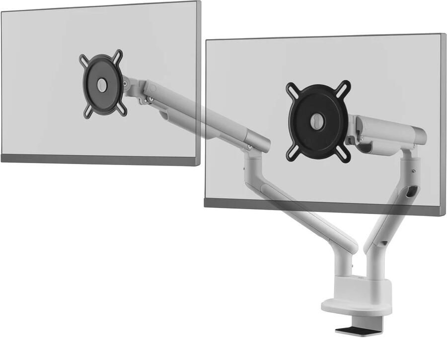 OneForAll DM 7220 Universele dubbele monitorarm Wit