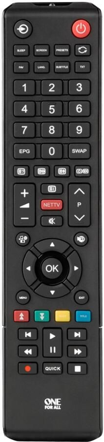 OneForAll URC1919 Vervangende afstandsbed. TOSHIBA Afstandsbediening Zwart