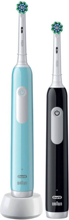 Oral-B PRO Series 1 Duo Edition 2 Elektrische Tandenborstels Zwart & Blauw