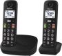 Panasonic DECT KX-TGU112EXB Duo Zwart | Smartphones tablets en meer | 5025232964185 - Thumbnail 1