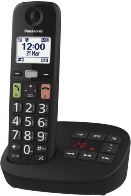 Panasonic KX-TGU130EXB Huistelefoon Zwart