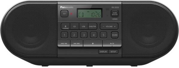 Panasonic RX-D552E-K DAB radio Zwart