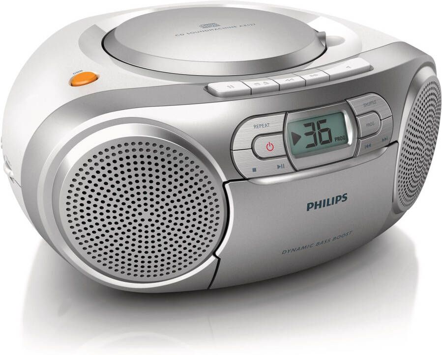 Philips AZ127 CD speler Zilver