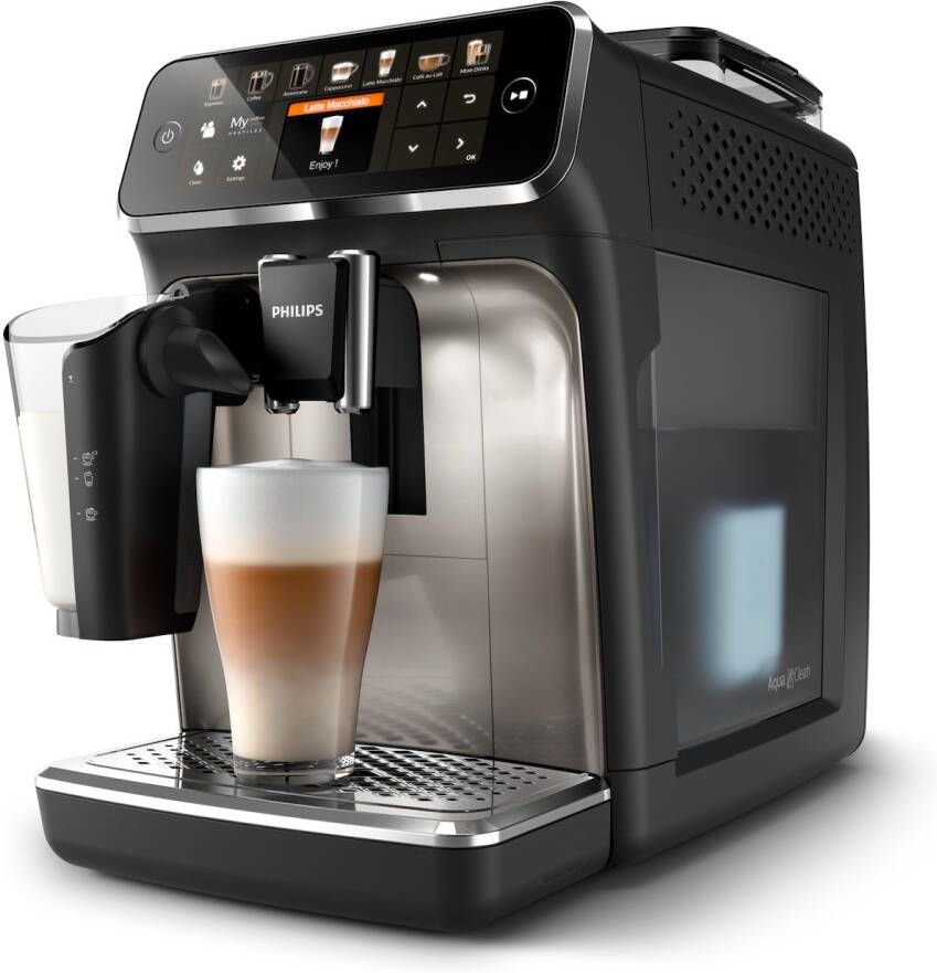 Philips 5400 Series LatteGo EP5447 90 Espressomachine 12 Soorten Koffie + Heet Water Zwart + AquaClean Filter - Foto 2