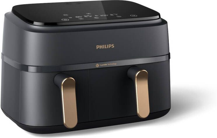 Philips NA352 00 Dual Basket Airfryer Grijs