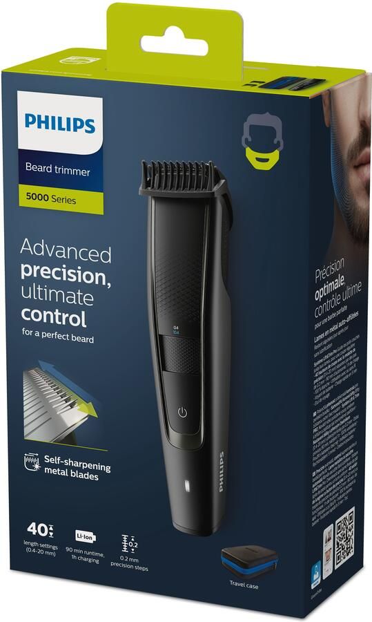 Philips Series 5000 BT5515 70 Baardtrimmer voor mannen Zwart