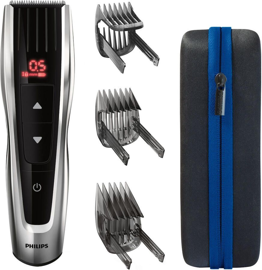 Philips series 9000 HC9420 15 Tondeuse Zwart zilver Met reisetui