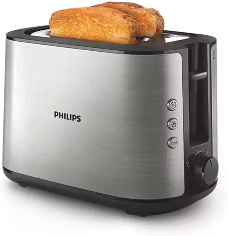 Philips Heerlijk knapperig geroosterd brood zelfgesneden of voorgesneden met de HD2650 90 broodrooster - Foto 2