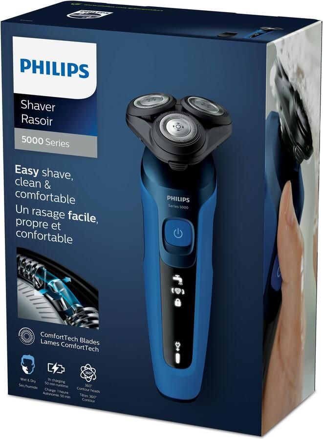 Philips Shaver Series 5000 S5466 17 Scheerapparaat voor mannen Blauw - Foto 2