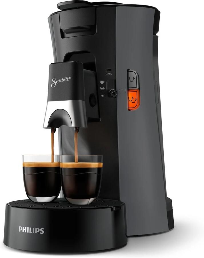 Philips Senseo Select CSA230 50 Koffiepadmachine voor max 2 Kopjes Koffie Exclusief Koffiepads Diepzwart Donkergrijs - Foto 2